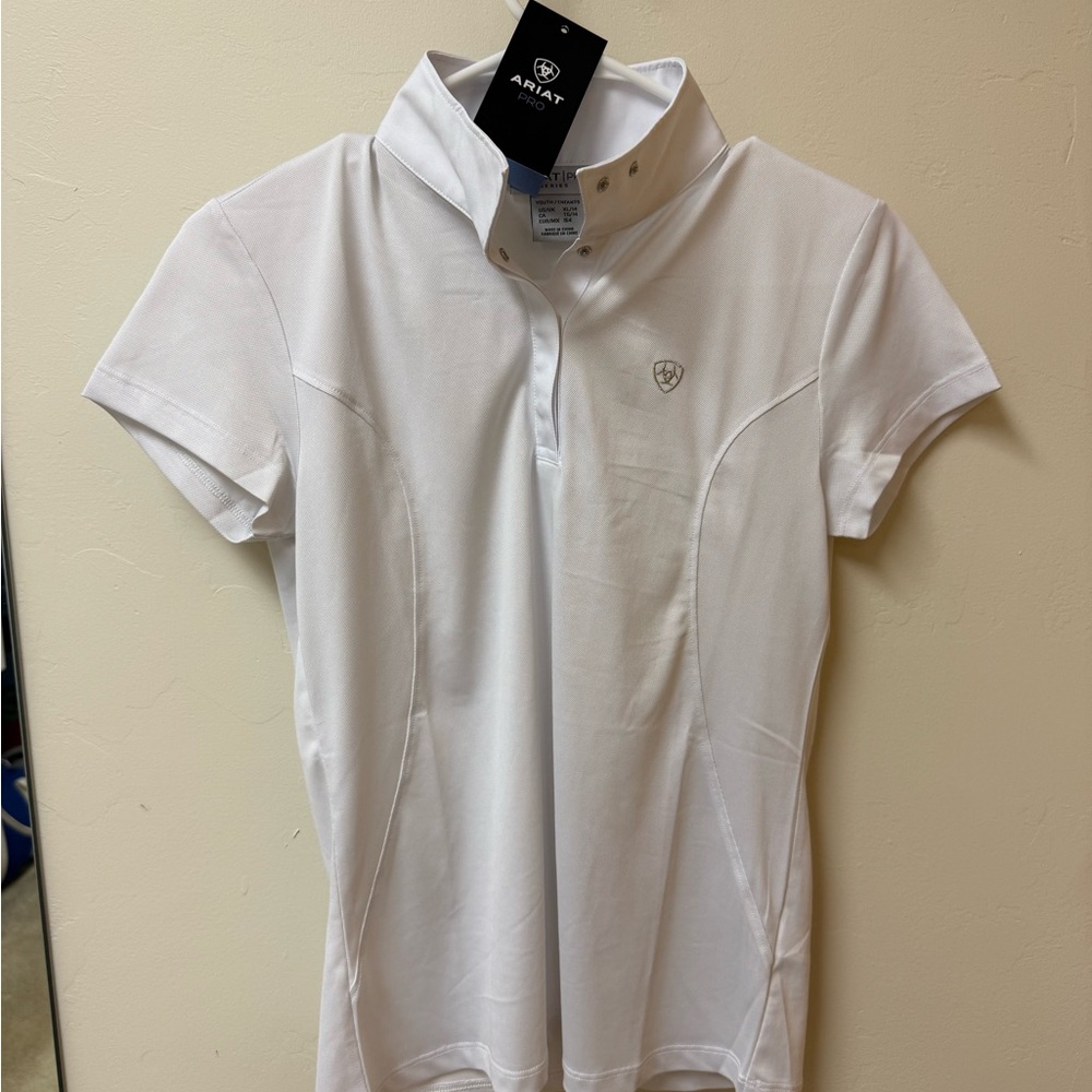 Ariat Kids Pro Aptos Equestrian Riding Short Sleeve Show Shirt XL/14